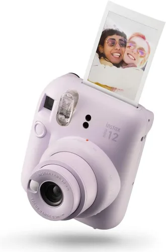 Vista 2 de Fujifilm instax Mini 12 - Cámara instantánea con paquete de 40 películas de disparo, color morado lila