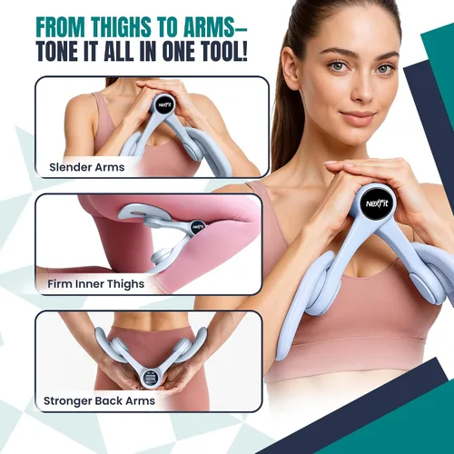 Vista 5 de Smart Thigh Master Dispositivos de ejercicio ajustables para suelo pélvico para mujeres y hombres con pantalla de contador automático