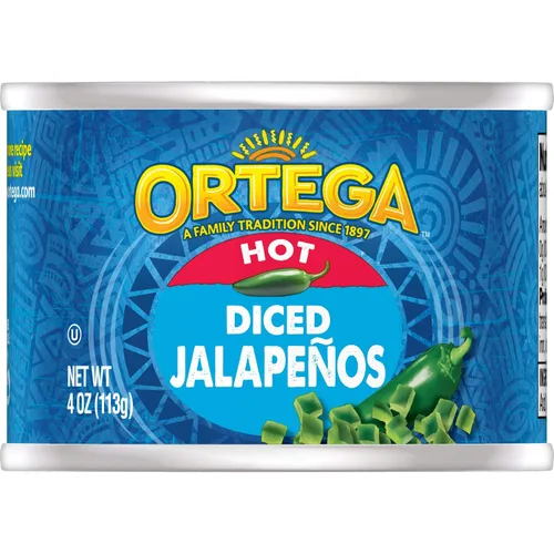 Vista 14 de Ortega Chiles verdes picados en cubitos, 4 oz