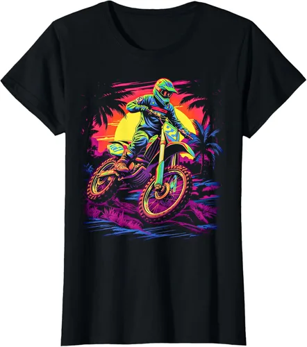 Vista 11 de Camiseta divertida de motocross para motociclistas de Brraaap, Negro