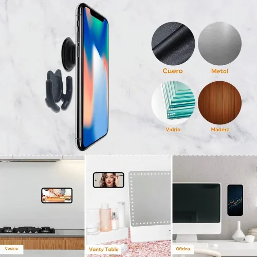 Vista 8 de Soporte multisuperficie para automóvil, paquete de 2 unidades compatible con soportes Popsocket, accesorios de soporte de dispositivos manos libres