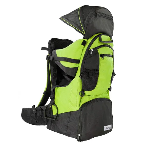 Vista 3 de ClevrPlus - Mochila portabebés para niños, con sombrilla y visera, hiking, Verde