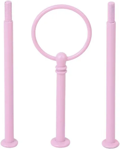 Vista 11 de Snadulor - Soporte redondo para tartas de 3 niveles y 13 pulgadas