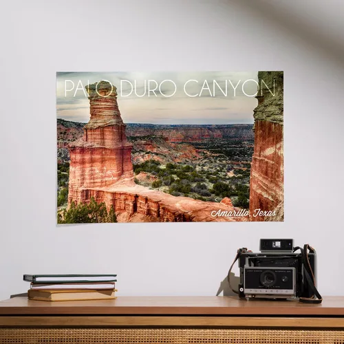 Vista 2 de Lantern Press Impresión Giclée de 16 x 24 pulgadas, Amarillo, Texas, Cañón de Palo Duro, Faro