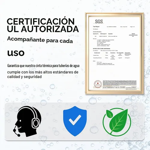 Vista 7 de Cupohus - Cinta térmica de 3 pies para tuberías de agua con termostato