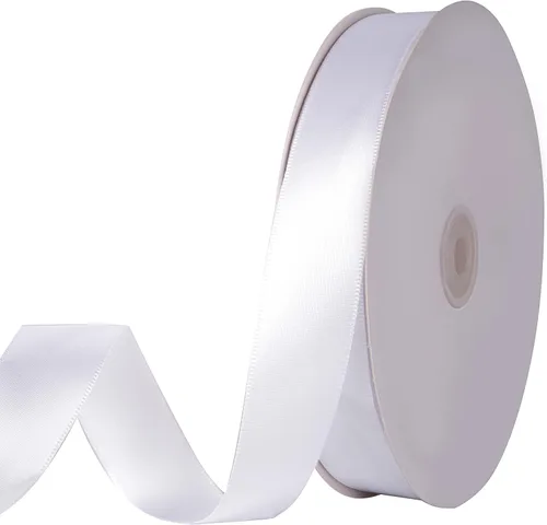 Vista 16 de Cinta de satén negra de doble cara de 1 pulgada (1.0 in de ancho) para envolver regalos, decoración de boda, hacer lazos, costura, manualidades