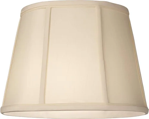 Vista 2 de Pantalla ovalada mediana crema de 9 pulgadas de ancho y 6.5 pulgadas de profundidad en la parte superior x 12 pulgadas de ancho y 8 pulgadas