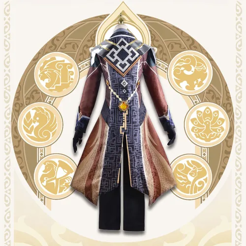 Vista 6 de OSIAS Zhongli Disfraz de cosplay (S), Zhongli