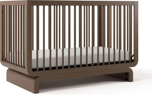 Vista 22 de Storkcraft Santorini - Cuna convertible 5 en 1 con barandilla Driftwood
