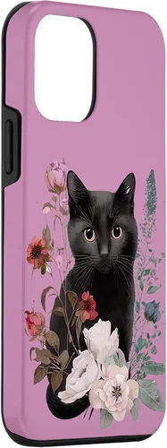 Vista 3 de Funda para iPhone 12 mini gato negro gatito gatito lindo animal mascota