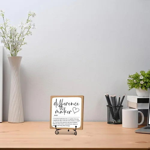Vista 5 de Diference Maker - Regalo de agradecimiento para mujeres, profesores, mentores, entrenadores, jefes, gerentes, regalos de jubilación, decoración