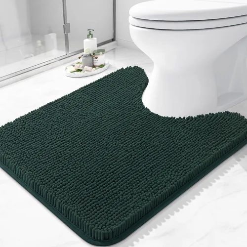 Vista 127 de Arotive Alfombras de baño de felpilla extrasuaves y absorbentes, de 24 x 16 pulgadas, lavables a máquina, parte trasera de goma antideslizante