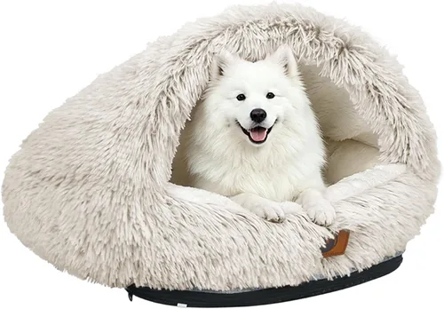 Vista 11 de YooxArmor Cama redonda para gatos, cama para perros pequeños y medianos Gris