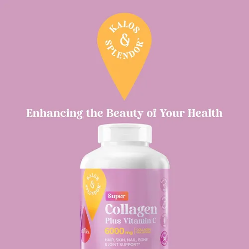 Vista 5 de 21st Century Super Collagen Plus - Tabletas de vitamina C, 6000 mg, 180 Colágeno de 6000 mg por porción con vitamina C para ayudar a mantener