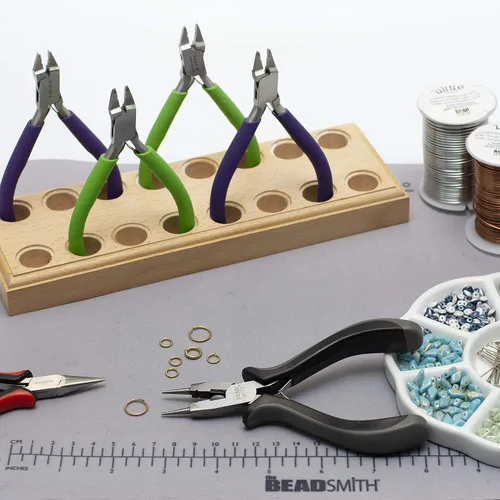 Vista 4 de The Beadsmith Alicates ergonómicos 4 en 1: herramienta de fabricación de joyas multiusos con agarre cómodo, 5.25 pulgadas, crea bucles, corta