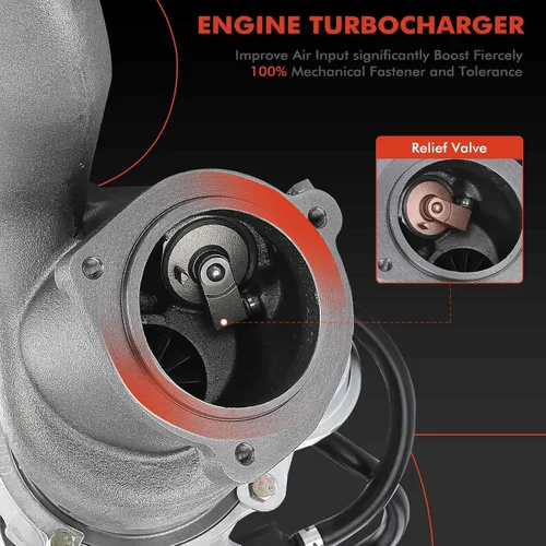 Vista 4 de A-Premium Kit Turbocompresor Completo Turbo con Junta Compatible con Volvo C70 2006-2013, C30 2008-2013, S40 2004-2011, V50 2005-2011, 2.5L, K04