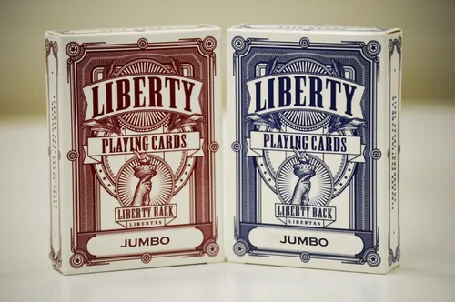Vista 2 de Liberty - Juego de 6 barajas de cartas jumbo