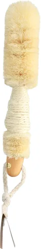 Vista 5 de Baudelaire Cepillo de baño de sisal para ducha, 9 pulgadas, cepillo tradicional de esponja de lufa de estilo japonés para una excelente exfoliación