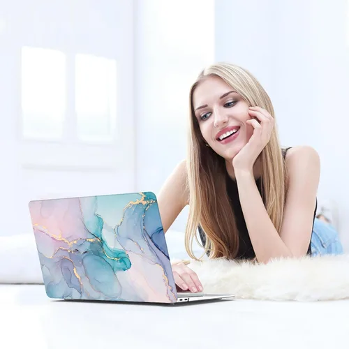 Vista 9 de B BELK - Funda compatible con MacBook Air de 13 pulgadas con chip M1 2021 2020 2019 2018 A2337 A2179 A1932, Plastic Hard Shell for MacBook Air