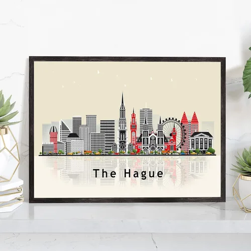 Vista 27 de Pera Print ADANA - Póster de Adana Turquía, ilustración de horizonte urbano de ciudad, póster moderno de pavo, impresión de paisaje urbano y punto