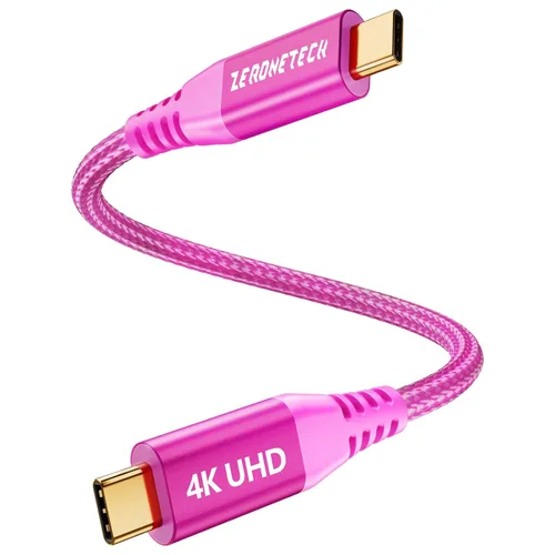 Vista 19 de ZeroneTeck Cable USB C de 6 pulgadas 0.5 pies, Transferencia de Datos de Alta Velocidad 20Gbps Corto, Cable USB C 3.2 Gen 2×2 100W PD de Carga