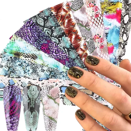 Vista 39 de Calcomanías holográficas de transferencia de uñas, hojas de esmalte de uñas de corazón de amor, láminas de transferencia de papel estrellado