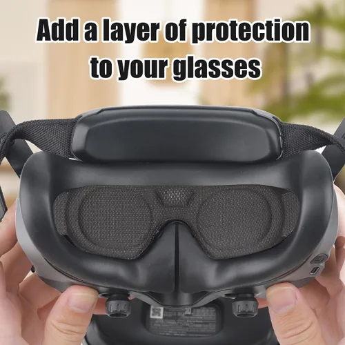 Vista 6 de Gafas 3 Cubierta protectora para DJI, gafas a prueba de polvo, 3 almohadillas cómodas, 3 protectores de lentes, almohadillas para ojos, accesorios