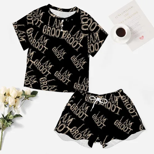 Vista 7 de I Am Groot - Pijama para mujer, ropa de dormir elegante