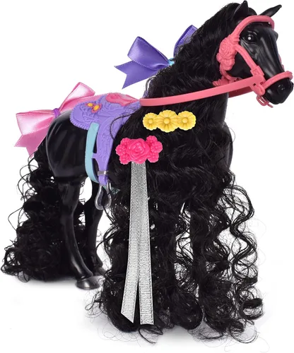 Vista 4 de Sunny Days Entertainment, Glam-R-Ranch Raven Dream - Juguete de caballo con accesorios