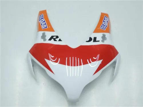 Vista 4 de US STOCK - Carenado blanco rojo naranja apto para Honda 2008-2011 CBR1000RR 006 Blanco Rojo Naranja
