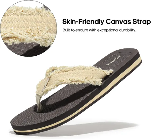 Vista 6 de NORTIV 8 Sandalias de playa cómodas y ligeras para hombre