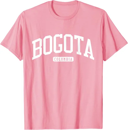 Vista 81 de Camiseta estilo universitario de Bogotá Colombia, Negro