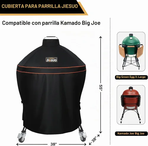 Vista 2 de Funda para parrillas Kamado Big Joe, funda para Kamado Big Joe de 24