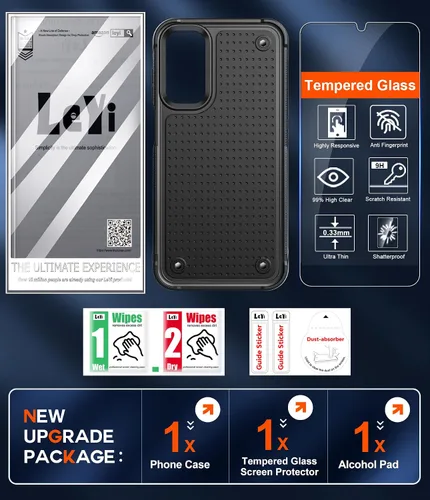 Vista 7 de LeYi Funda para teléfono Galaxy A15-5G: A15 5G Funda con protector de pantalla de vidrio, resistente a prueba de golpes de doble capa protectora