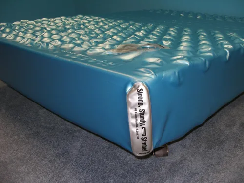 Vista 2 de Strobel Organic Colchón de cama de agua Hydro-Support 2000dw de doble pared Queen