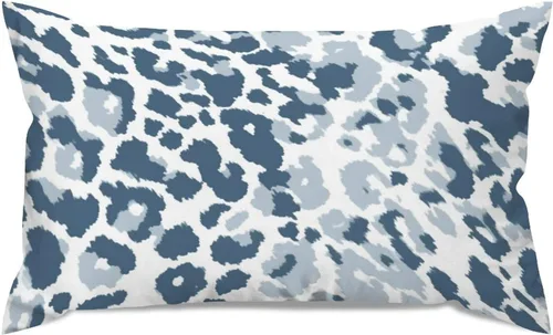 Vista 37 de Fundas de almohada con estampado de leopardo y guepardo negro y marrón, 12 x 18 pulgadas, fundas de cojín de granja para sofá, sala de estar