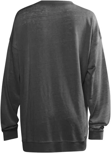 Vista 3 de chicka-d NCAA Burnout - Sudadera de forro polar para mujer Carbón vegetal