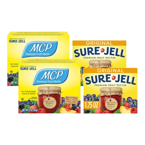 Vista 10 de Sure-Jell MCP - Pectina de frutas prémium para mermeladas caseras, gelatinas y conservas, espesante de frutas y agente gelificante, fórmula