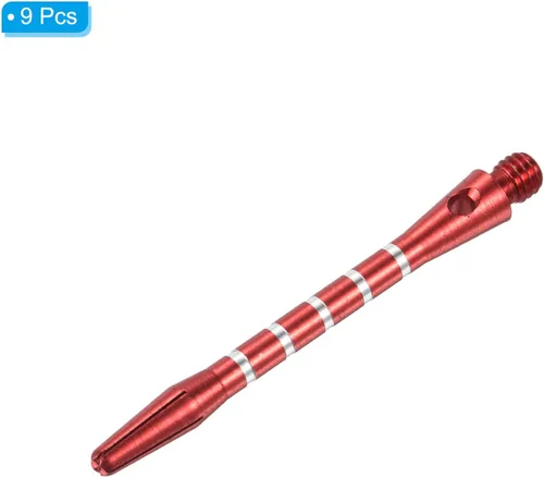 Vista 3 de PATIKIL Ejes de dardos, Dardos de aluminio medianos Dardos Tallos Accesorios Rojo