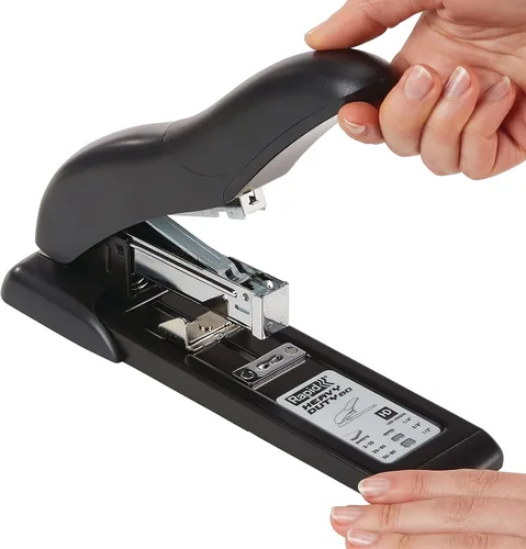 Vista 4 de Rapid 73159 Rapid - Engrapadora resistente para 80 hojas, capacidad para 80 hojas, color negro