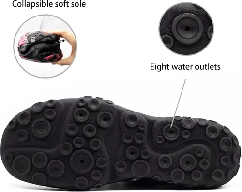 Vista 5 de Goodsaleok Zapatos de agua para hombre y mujer, de secado rápido, descalzo, playa, Brook, atléticos, para barco, surf, senderismo, yoga, uso diario