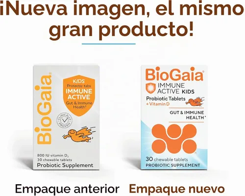 Vista 2 de BioGaia Probiótico inmune activo para niños + vitamina D Inmune
