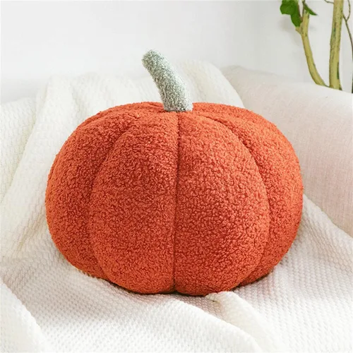 Vista 10 de Almohada de calabaza, cojín con forma de calabaza, almohada de felpa de calabaza, decoración de almohada de calabaza, cojín decorativo de calabaza
