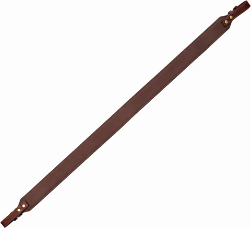 Vista 3 de TOURBON Correa de cuero para escopeta de rifle largo ajustable con o sin giros 1.77" Wide, Non-slip Suede Interior, Metal Buckles with Slots, with