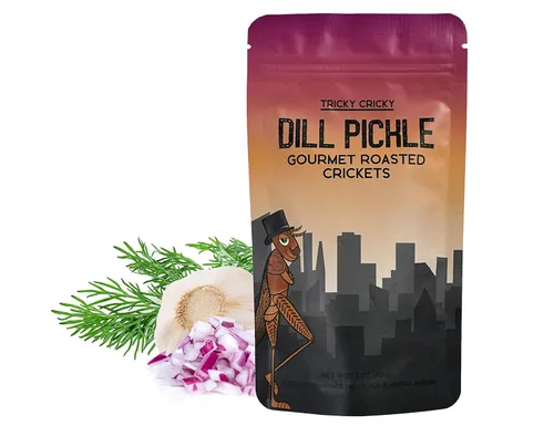 Vista 8 de Tricky Cricky Bocadillos comestibles de grillo saborizados para humanos – Cultivados en Estados Unidos – Aperitivos gourmet únicos y saludables