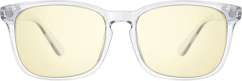 Vista 22 de TIJN Gafas de dormir con bloqueo de luz verde azul, lente de luz roja para juegos de computadora, fatiga de pantalla y protección UV Negro