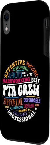 Vista 2 de iPhone XR Parents Teacher Association Team Supporter PTA Crew Case