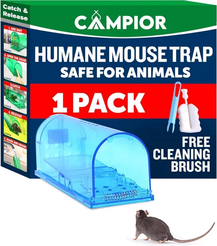 Vista 13 de Campior Trampa Humana para Ratones para Casa – Grande, Trampas para Ratones Sin Matar para Interiores para el Hogar, Trampa para Ratas y Ratones
