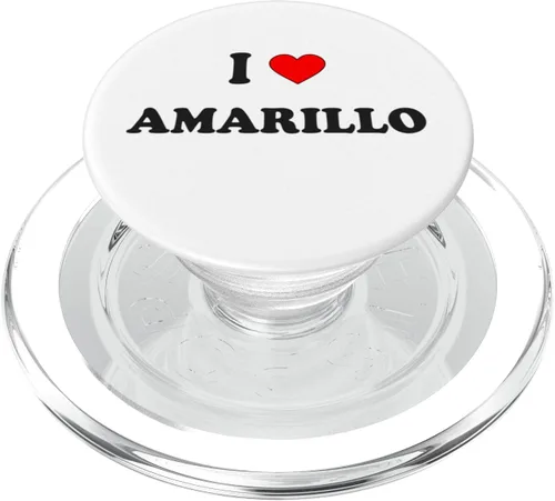 Vista 7 de I Heart Amarillo I Love Amarillo City PopSockets Adhesive PopGrip