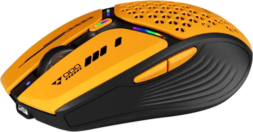 Vista 8 de Uciefy Ratón Bluetooth Inalámbrico, (BT5.0/5.1+2.4GHz) Ratón LED Recargable USB C Nivel de Batería Visible, Cubierta Magnética de Nido de Miel
